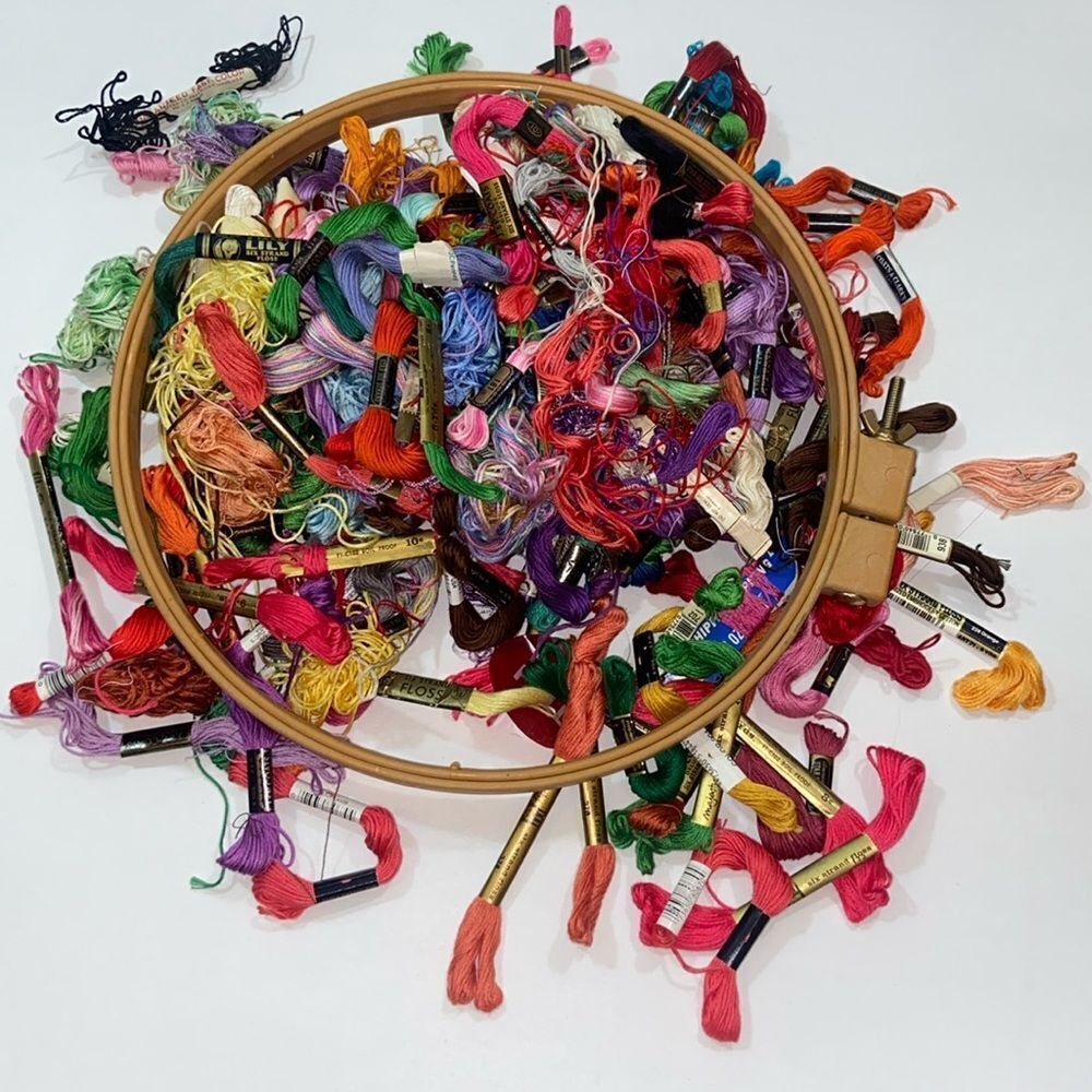 Embroidery Hoop Plastic & Lot FMC Yds Multiple Colors